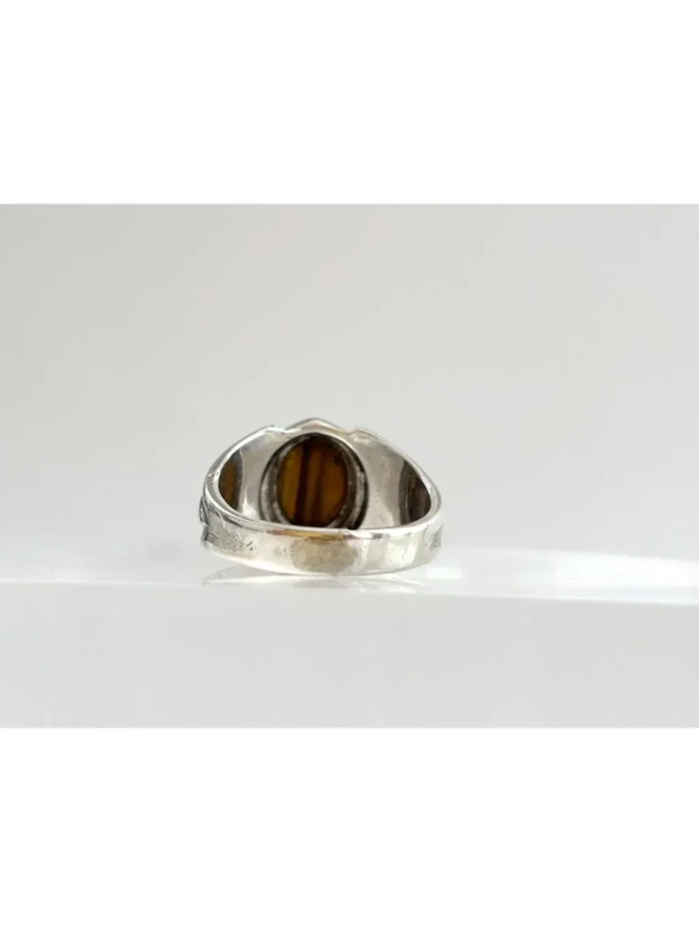 Tiger's Eye Joseph Esposito Southwest Sterling Silver 925 Vintage Ring - sz 7.5
